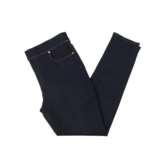 Gloria Vanderbilt Womens Avery Denim Pull On Skinny Jeans Size 6 Dark Blue - Picture 2 of 3